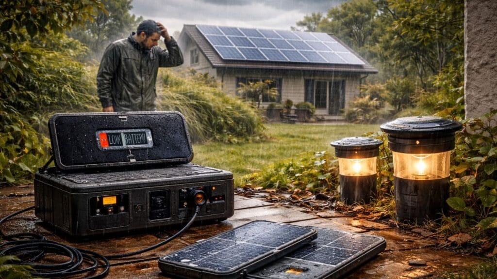 Limitaciones de los productos solares en días nublados o con poca radiación solar