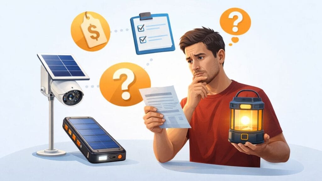 productos que funcionan con energía solar