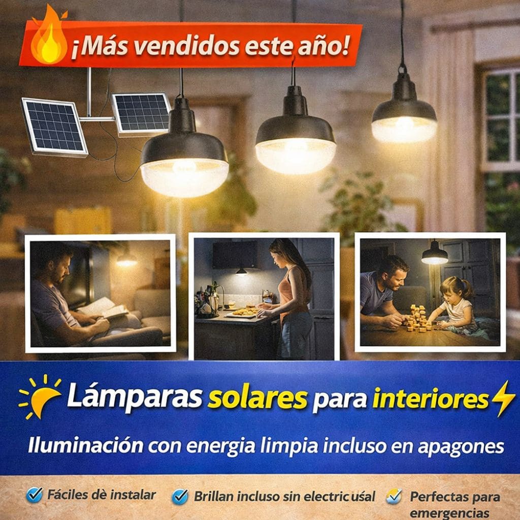 Lámparas solares para interiores
