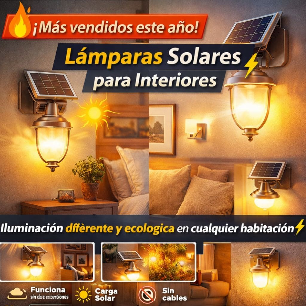 Lámparas solares de pared para interiores