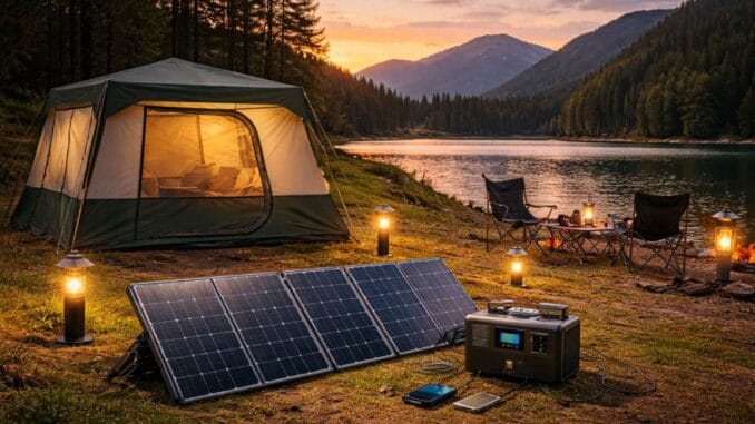 Los mejores gadgets solares para camping