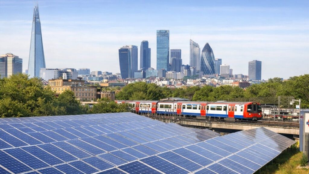 metro de Londres energía solar transporte público