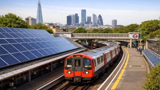 metro de Londres energía solar
