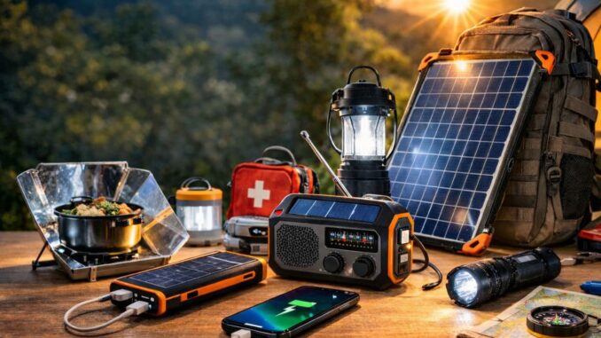 gadgets solares para emergencias