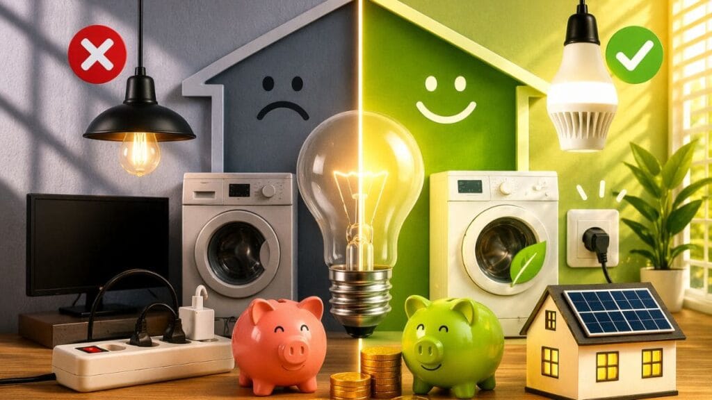 Ahorro energético: bueno vs malo