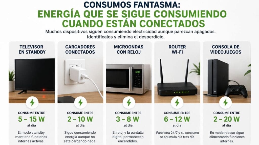 Consumo fantasma cómo evitar el desperdicio