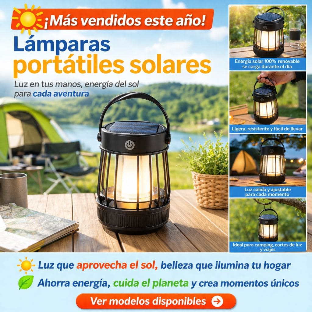 lámparas solares para interiores
