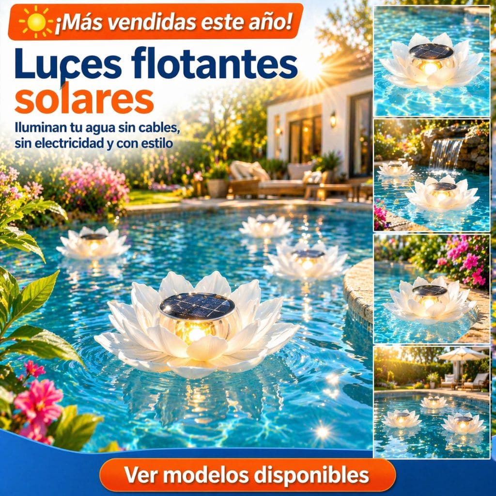 Luces flotantes solares