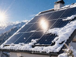 energía solar en invierno