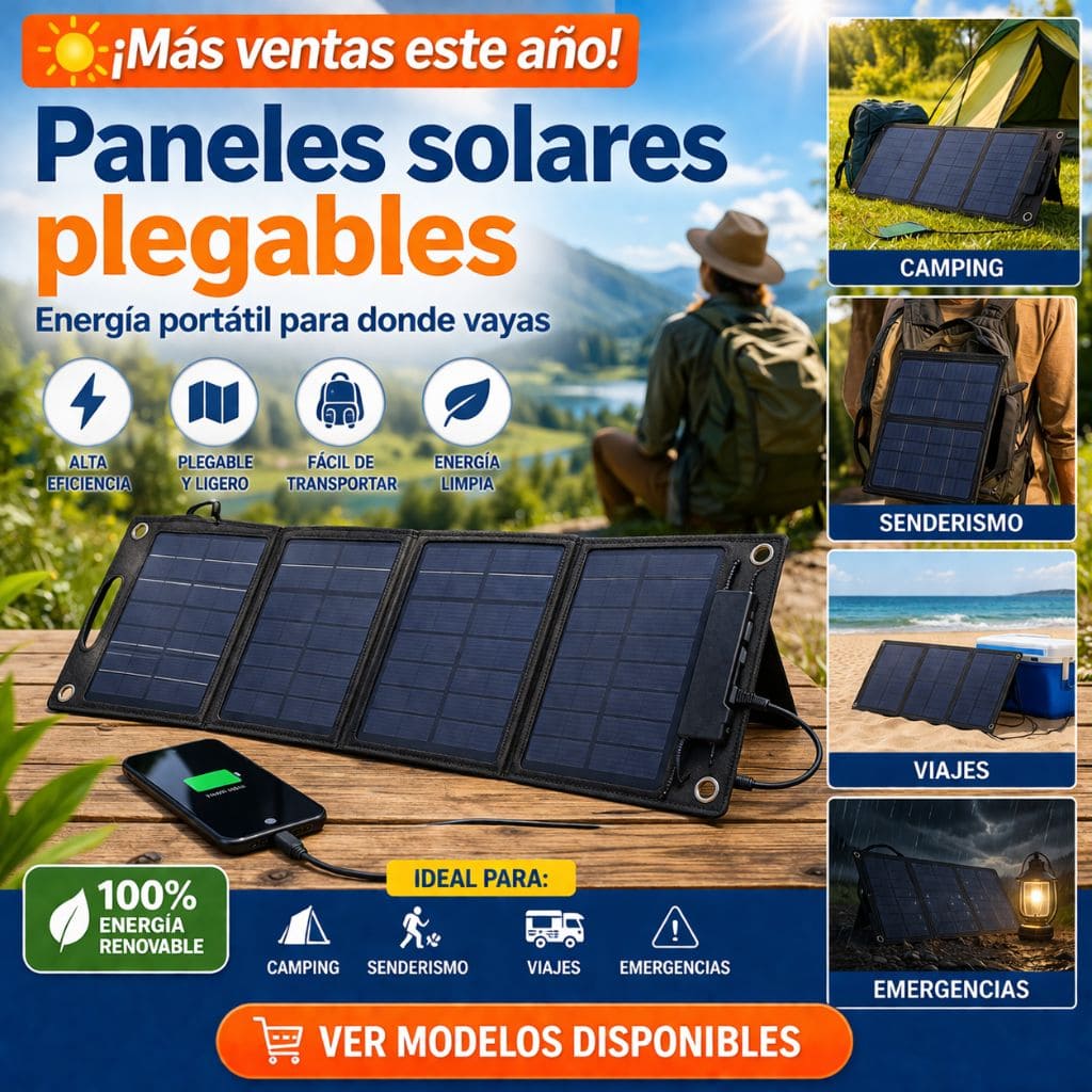 Paneles solares plegables de alta potencia