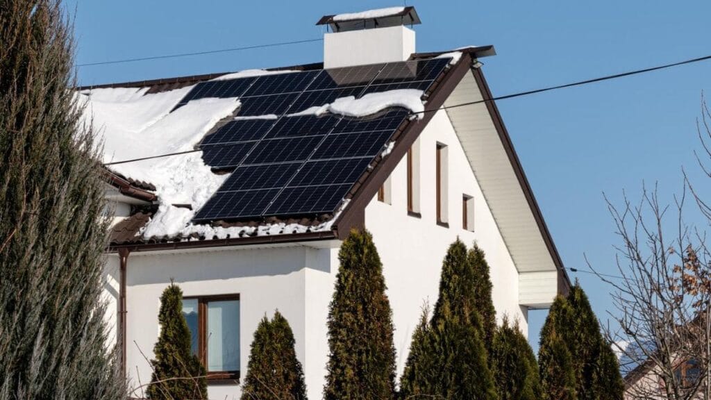 energía solar en invierno