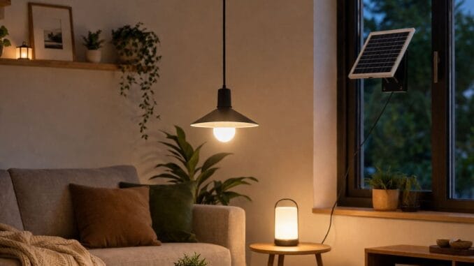 lámparas solares para interiores