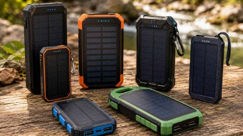 Cargadores solares para aventuras al aire libre