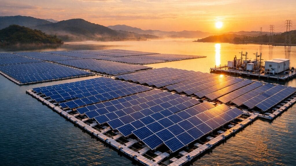 Infraestructura solar flotante: eficiencia sobre el agua